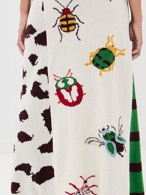 The Elder Statesman NWT Bug Cashmere Skirt